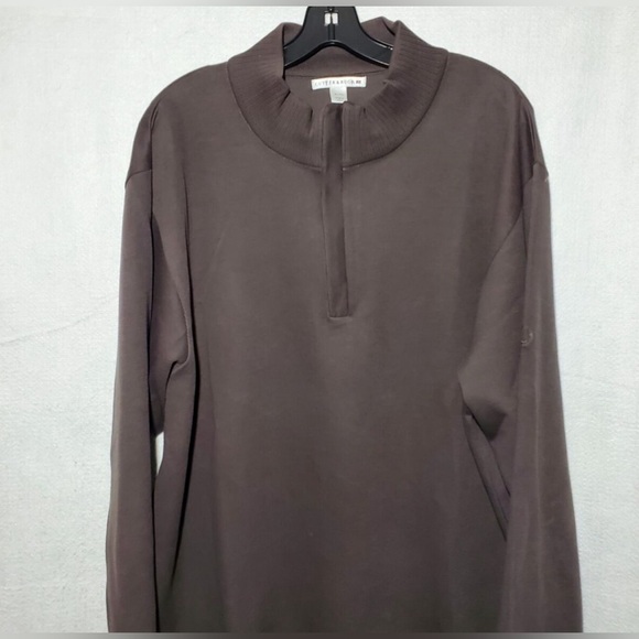 Cutter& Buck ! sweater,men XL,supima cotton, pullover,1/4 zip,sporty,outdoorsy - Picture 1 of 11